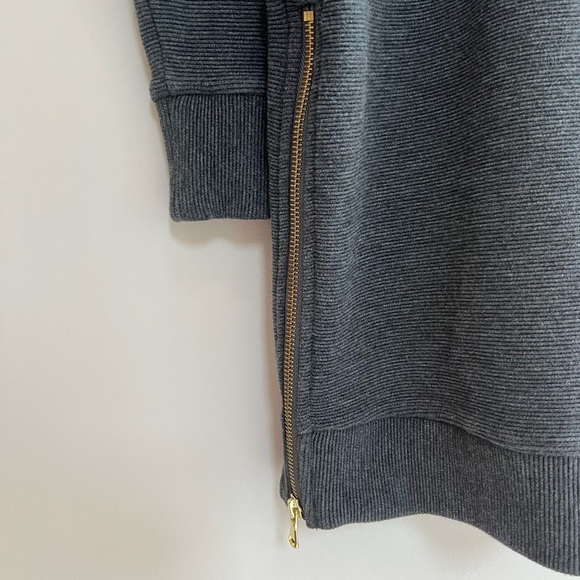 Varley Albret Sweatshirt Dress Ottoman Fabric in Dark Charcoal Gray Marl, size S - Picture 8 of 14